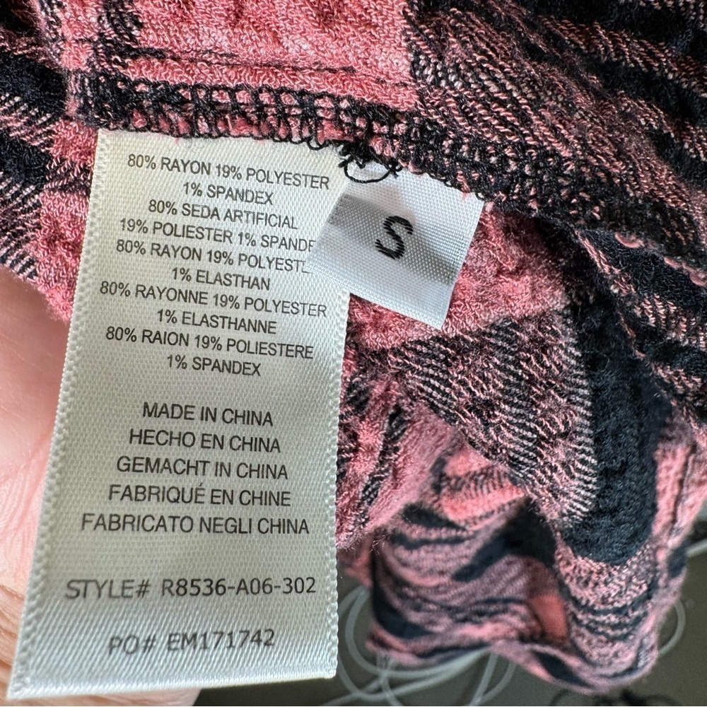 Anthropologie Cloth&Stone Plaid Daia Belted Tier Mini Dress Raglan Long Sleeves - Picture 8 of 16